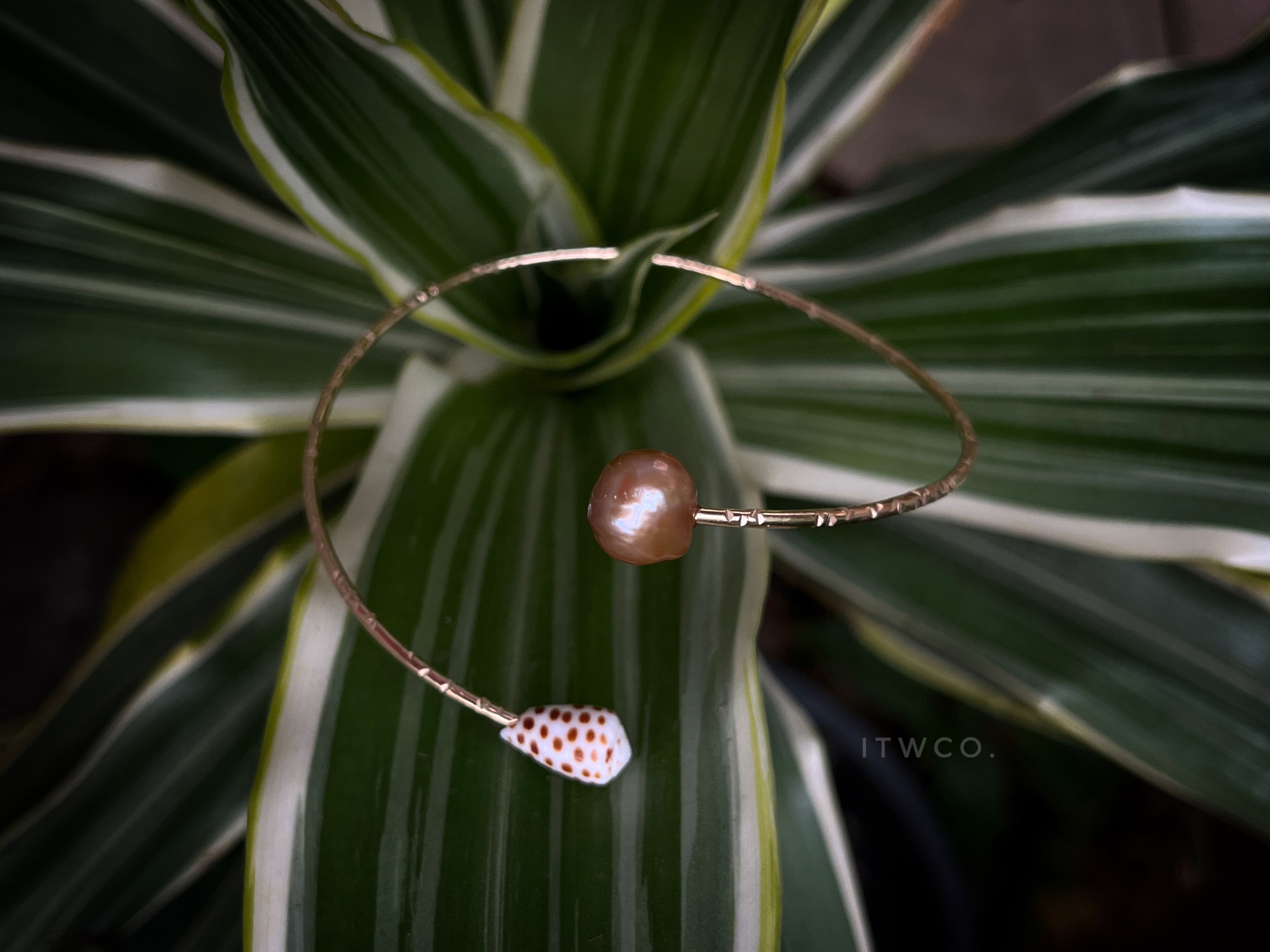 Hawaiian Flea Cone x Champagne Edison Wrap Cuff MTO