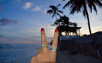 Blue Seaglass Ring RTS