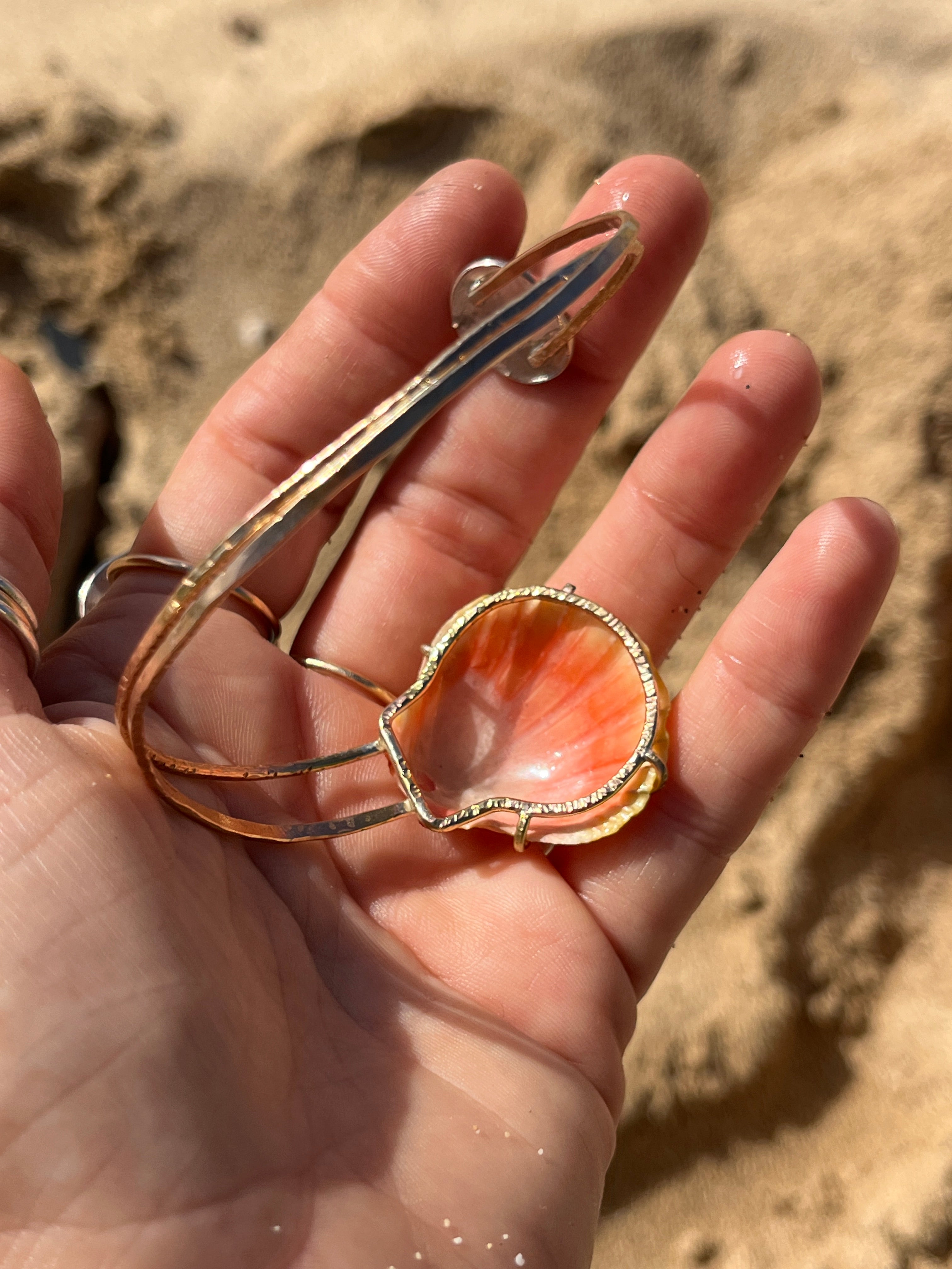Sunrise Shell Arm Cuff