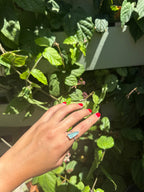 Blue Seaglass Ring RTS