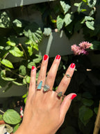 Blue Seaglass Ring RTS