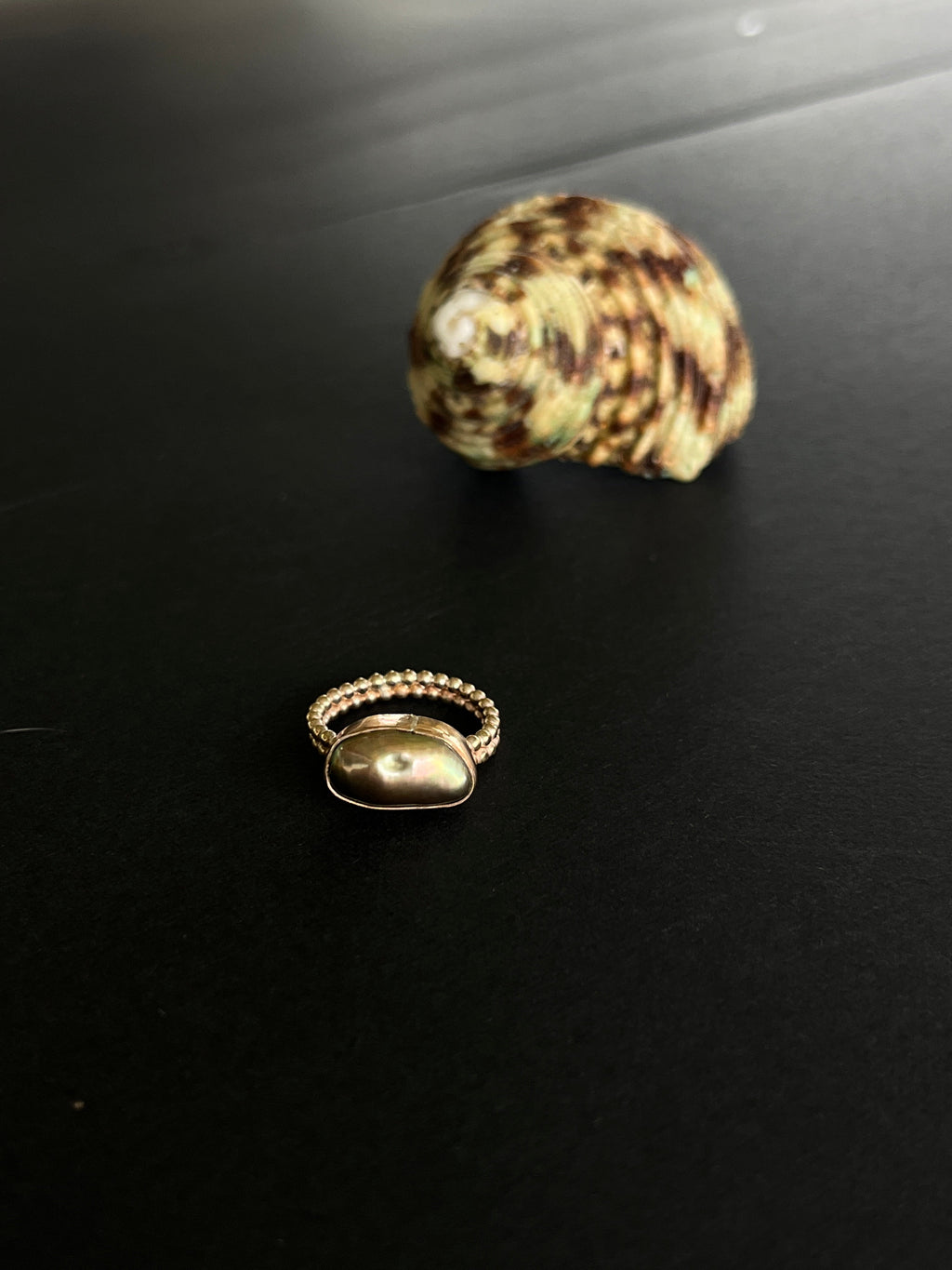 Tahitian Keshi Pearl Pinky / Midi Ring RTS